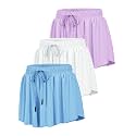 HASMES Girls Butterfly Shorts Flowy Athletic Shorts for Dance Cheer 5-14Y