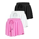 HASMES Girls Butterfly Shorts Flowy Athletic Shorts for Dance Cheer 5-14Y