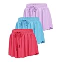 HASMES Girls Butterfly Shorts Flowy Athletic Shorts for Dance Cheer 5-14Y
