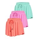 HASMES Girls Butterfly Shorts Flowy Athletic Shorts for Dance Cheer 5-14Y