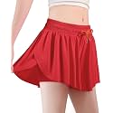 HASMES Girls Butterfly Shorts Flowy Athletic Shorts for Dance Cheer 5-14Y