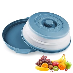 hasthip 105 inch microwave plate cover amp tray collapsible amp steam vent