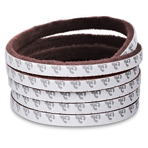 hasthip door seal strip 10m woven brown gap block draft sound reduce