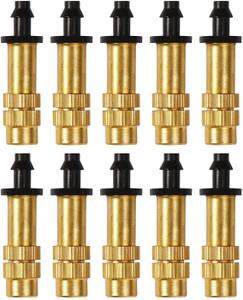 hasthip 10 pcs adjustable copper water spray atomizing nozzle drip irrigation garden