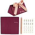 HASTHIP® 10 Pcs Favor Boxes Gold Stamped Gift Wrap Boxes Ribbon Wine