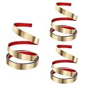 HASTHIP 201 Stainless Steel Wall Trim 16.4ft Mirror Gold Self-Adhesive 3Pcs