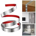 HASTHIP 201 Stainless Steel Trim Wall Strip 16.4ft Silver Self Adhesive