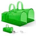 HASTHIP® 2Pcs Large Rat Trap Cage - 20CM Mouse Trap with Handle &amp; Ventilation Holes - ABS Rat Killer for Home - Humane Mouse Trap Catch &amp; Release - Rat Repellent for Home - Mouse Catcher Reusable