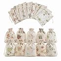 HASTHIP® 20PCS Potli Bags Linen Drawstring Pouches for Return Favors