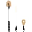 HASTHIP 3 Pcs Bottle Cleaning Brush Set with Lid Cup Brush & Straw Cleaner