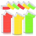 HASTHIP Paper Wristbands 300 Count, 3 Colors, Self-Adhesive Event Entry