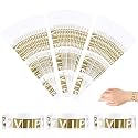 HASTHIP® 300 Pcs VIP Wristbands for Customers Waterproof Paper Bracelets Lightweight Event Wristbands for Party Concert Club Amusement Park Festivals, Gold, 300 Labels
