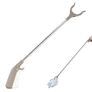 hasthip 33-inch waste grabber reacher tool easy-squeeze claw