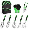 HASTHIP 8 Pcs Gardening Tools Kit, Aluminum Alloy Steel, Home Garden
