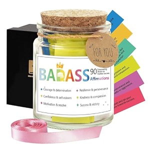 hasthip 90pcs bible verse jar glass color-coded prayer notes