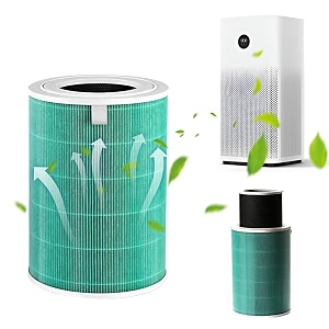 hasthip compatible with mi air purifier replacement hepa filter 360 cylindrical filter activated carbon filter high precision triple layer filtration air purifier for mi air purifier 1s  2s