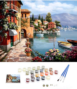hasthip diy oil painting unframed printed canvas for home wall decorpaint by numbers canvas 7 inch x 157 inch painting