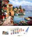 HASTHIP DIY Oil Painting Unframed Printed Canvas for Home Wall Decor,Paint By Numbers Canvas 7 inch x 15.7 inch Painting