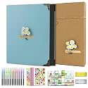 HASTHIP Scrapbook Photo Album Kit, Scrap Books for Memories 8.5x11 Inches