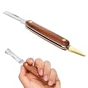HASTHIP® Grafting Cutter for Plants with Dual Blade, Stainless Steel Grafting Tool for Organic Fruits Tree, Foldable Bud Shoot Tool Pruning Cutter with Wooden Handle