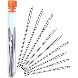 hasthip large-eye blunt yarn needles 9-piece stainless steel yarn knitting