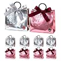 HASTHIP® Metallic Foil Gift Boxes with Ribbon Bow and Handles