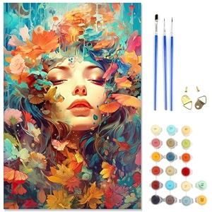 hasthip paint by numbers kits for adults and kids canvas diy oil painting