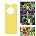 HASTHIP Plant Tags, 100 Count, Yellow PVC, 5x2cm Name Labels