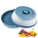 HASTHIP 10.5 inch Microwave Plate Cover &amp; Tray, Collapsible &amp; Steam Vent