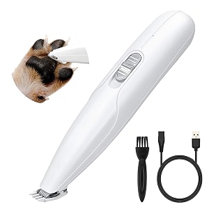 hasthip cat dog paw trimmer 2-speed rechargeable low-noise grooming kit