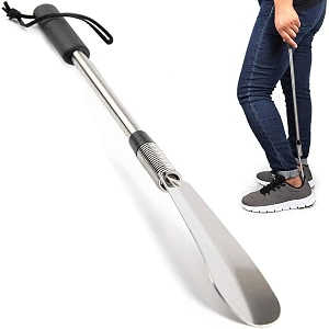 hasthip shoe horn long handle metal telescopic 16-38 inch