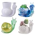 HASTHIP® Snail Silicone Molds for Epoxy Resin, 3D Animal Molds for Casting, DIY Flowerpot, Home Decor, Desktop Ornament