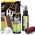 Hat Cleaning Kit, Professional 4-in-1 Foam Cleaner, Deodorizer, Soft Brush & Microfiber Cloth – Safe for Baseball, Trucker, Felt, Wool, Cowboy & Dad Hats – Remove Stains, Odors, No Water Needed