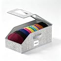 Hat Organizer for Baseball Caps 1 Pack Grey, Holds 15 Caps Hat Storage Hat Box, Closet Organizers and Storage for Closet/Shelf/Bedroom, Baseball Hat Organizer for Men Women