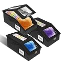 Hat Organizer for Baseball Caps, Stackable Hat Boxes for 36 Caps