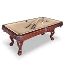 Hathaway Augusta 8 Ft Furniture Pool Table – Includes Cue Sticks, Billiard Balls – Classic Design Perfect for Family, Home, Dining, or Living Room