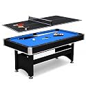 Hathaway Spartan Pool Table & Ping Pong Top Combo, 2-in-1 Game Table