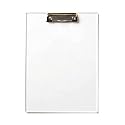 Acrylic Paper Clipboard Writing Pad, Exam Board for Kids/Students, Transparent Exam Pad, Examination Writing Pad (Pack of 1)