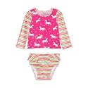 Hatley Girls' Rash Guard Set