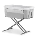 Hauck Bedside Cot Bassinet Height Adjustable Foldable, Melange Grey