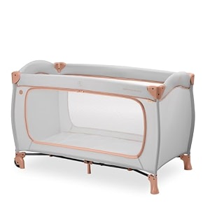 hauck travel cot and playpen foldable baby crib with wheels dusty cork