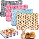 Haull 4 Pcs Waterproof Guinea Pig Bedding Mat, Star, 13 x 10