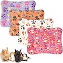 Haull 4 Pcs Waterproof Guinea Pig Bedding Mat, Paw, 13 x 10