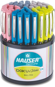 hauser hauser doku glide 07mm ball pen stand smudge free  smooth writing  ball pen