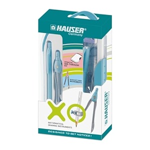 hauser mathematical drawing instrument box pack  pack of 2