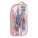 Hauser Mathematical Drawing Instrument Box | Silver Matt Finish Instruments | Attractiev Instruments Inside The Box, Handy Storage Box for Students | of 1