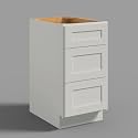 Hausvita 18" 3-Tier Undermount Kitchen Drawer Cabinet, RTA Storage Drawer, Full Extension Soft Close Slides, Ample Storage Organizer, MDF &amp; Plywood with UV Coating