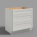 Hausvita 36" 3-Tier Undermount Kitchen Drawer Cabinet, RTA Storage Drawer, Full Extension Soft Close Slides, Ample Storage Organizer, MDF &amp; Plywood with UV Coating