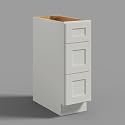 Hausvita 12" 3-Tier Undermount Kitchen Drawer Cabinet, RTA Storage Drawer, Full Extension Soft Close Slides, Ample Storage Organizer, MDF &amp; Plywood with UV Coating