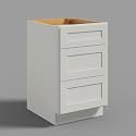 Hausvita 21" 3-Tier Undermount Kitchen Drawer Cabinet, RTA Storage Drawer, Full Extension Soft Close Slides, Ample Storage Organizer, MDF &amp; Plywood with UV Coating